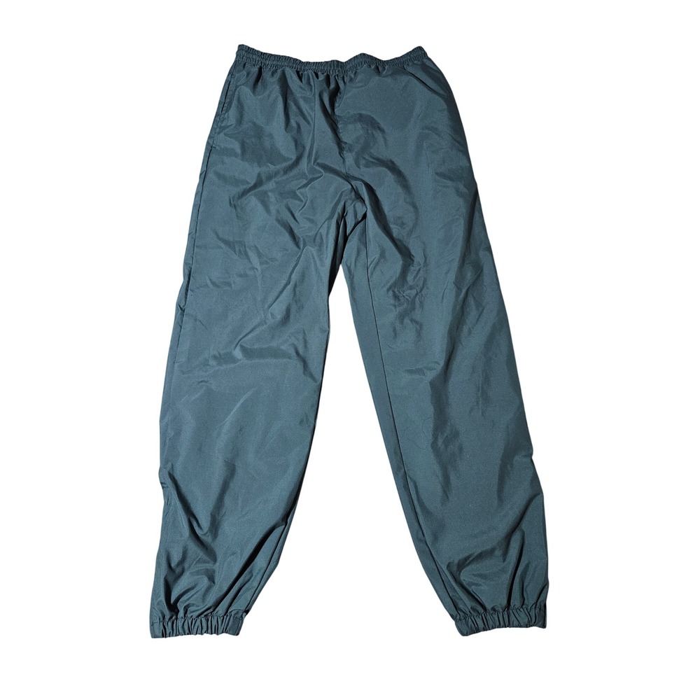 Champion Windbreaker Joggers Running Green Pants Ankle-Zip Size Medium 90s VTG